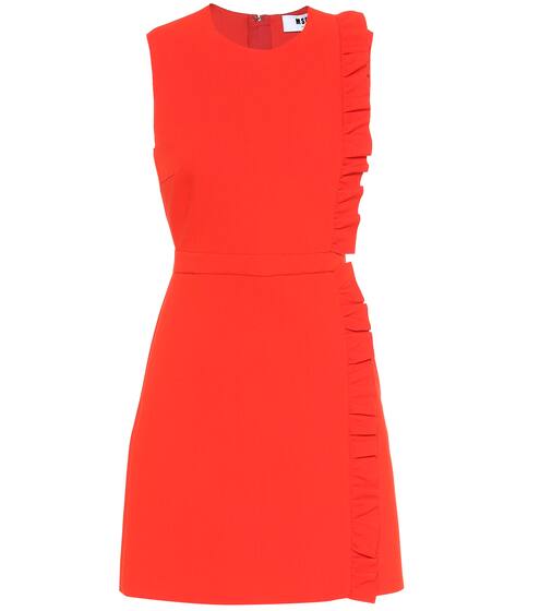 Ruffled crêpe minidress | MSGM