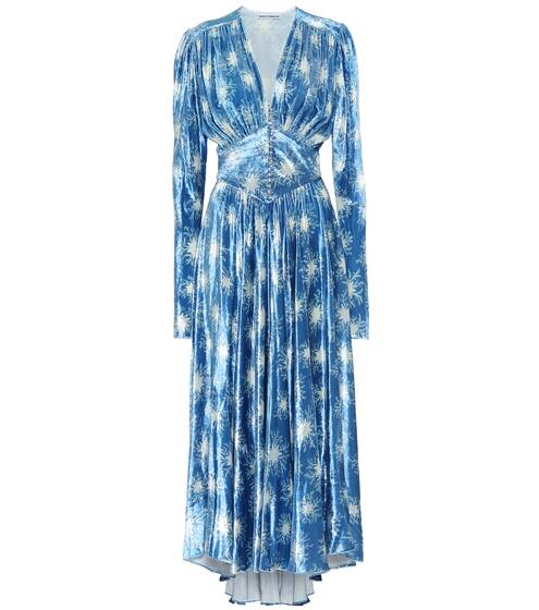 Printed velvet dress | Paco Rabanne