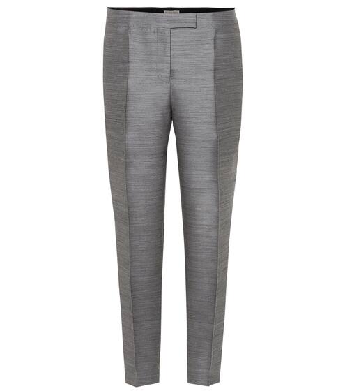 Cropped mid-rise straight pants | Bottega Veneta