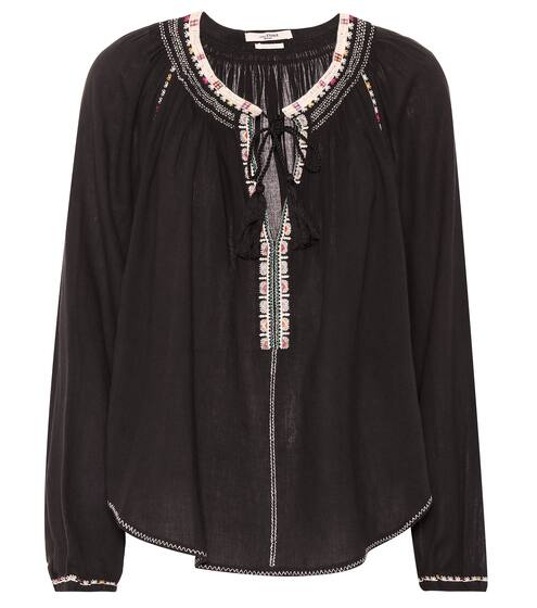 Rina embroidered cotton top | Isabel Marant, Étoile