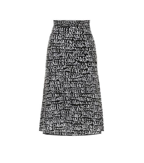 Printed midi skirt | Balenciaga