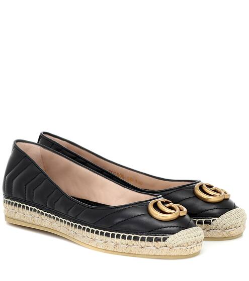 Double G leather espadrilles | Gucci