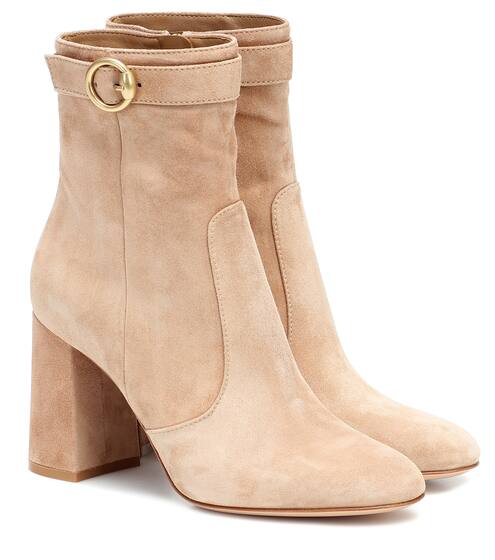 Ankle Boots Milo aus Veloursleder | Gianvito Rossi