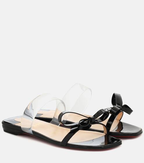 Just Nodo patent-leather sandals | Christian Louboutin