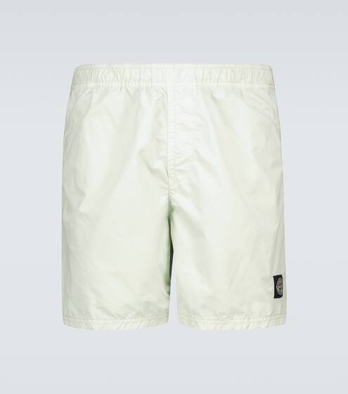 Textured swim shorts | Stone Island