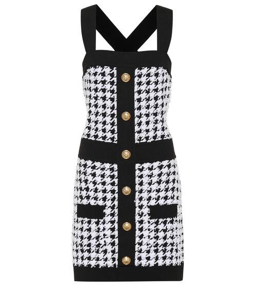 Houndstooth knit minidress | Balmain