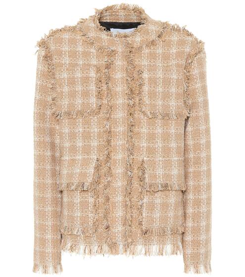 Cotton-blend tweed jacket | MSGM