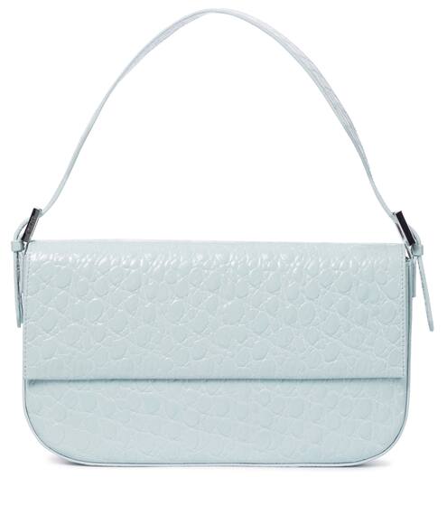 Manu croc-effect leather shoulder bag | By Far