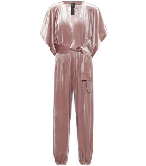 Rectangle Jog velvet jumpsuit | Norma Kamali