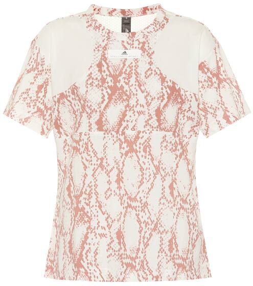 Printed cotton-blend T-shirt | Adidas by Stella McCartney