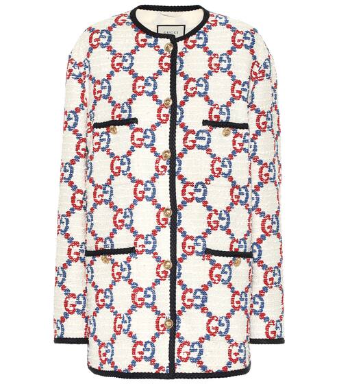 Oversized GG Sylvie tweed jacket | Gucci