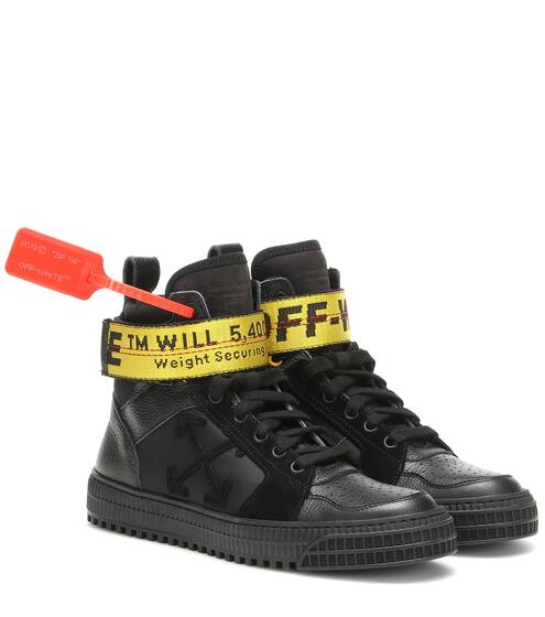Exclusive to Mytheresa – Industrial leather sneakers | Off-White