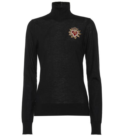 Embellished cashmere sweater | Dolce & Gabbana
