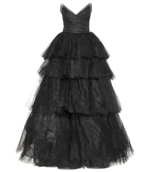 Glittered tulle gown | Monique Lhuillier