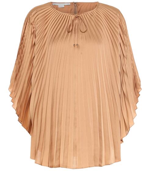 Moama pleated satin top | Stella McCartney