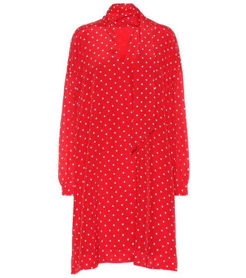 Polka-dot silk dress | Balenciaga