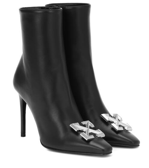 Embellished leather ankle boots | Off-White
