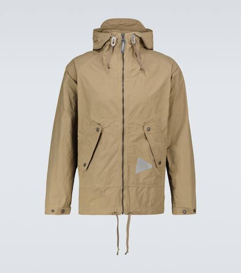 Nylon taffeta hooded jacket | and wander