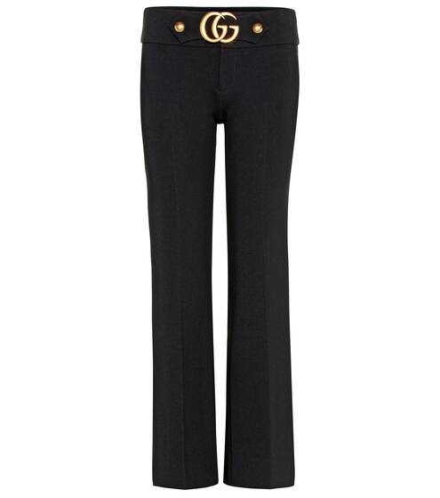 Stretch trousers with double G | Gucci