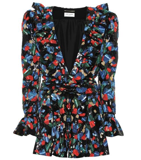 Sequined playsuit | Saint Laurent
