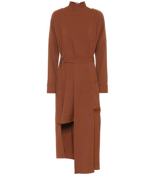 Asymmetric midi dress | Tibi