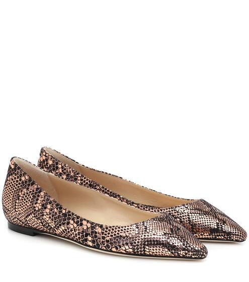 Ballerinas Romy aus Leder | Jimmy Choo