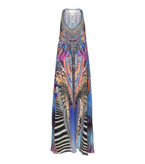 Embellished silk maxi dress | Camilla