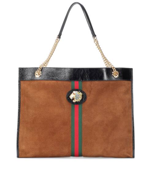 Gucci Bags Handbags For Women Online Mytheresa Large Rajah Suede Tote Gucci