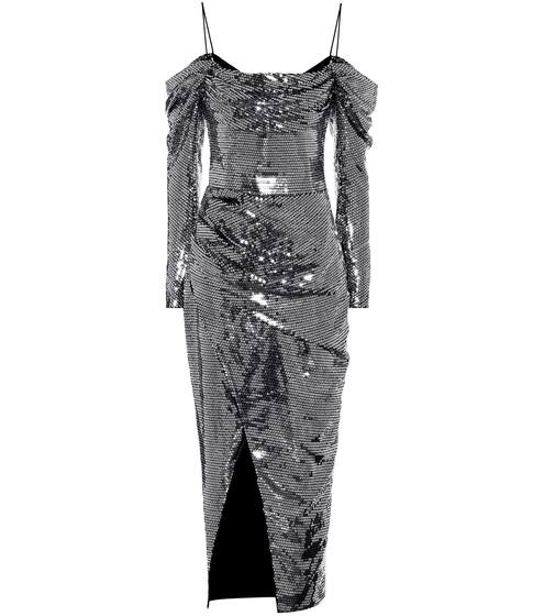 Off-the-shoulder sequinned dress | RASARIO