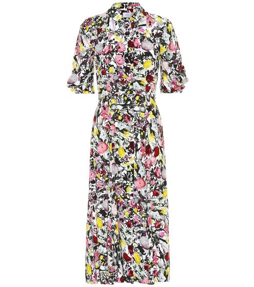 Abito Gisella a stampa floreale in seta | Erdem