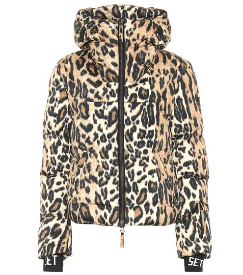 Julia leopard padded ski jacket | Jet Set