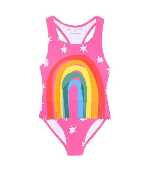 Rainbow one-piece swimsuit | Stella McCartney Kids