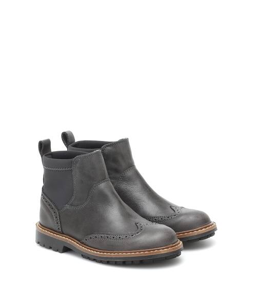 Leather Chelsea boots | Bonpoint
