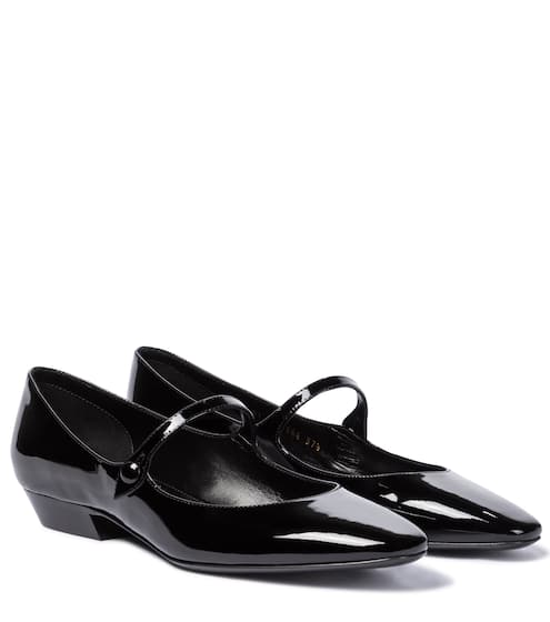 Patent leather Mary Jane flats | Saint Laurent