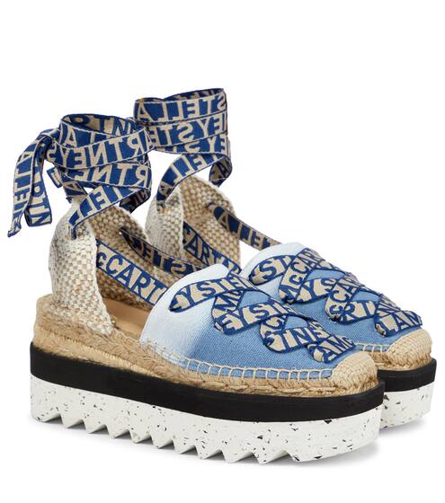 Gaia logo platform espadrilles | Stella McCartney