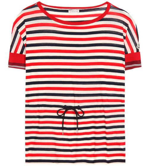 Striped cotton top | Moncler
