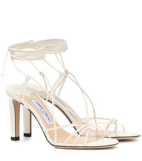 Tao 85 leather sandals | Jimmy Choo