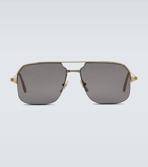 Metal aviator sunglasses | Cartier Eyewear Collection
