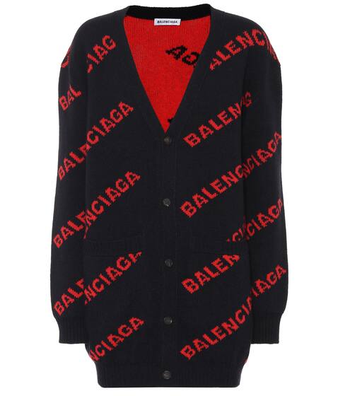 Intarsia wool cardigan | Balenciaga