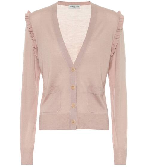 Ruffled wool cardigan | Dries Van Noten