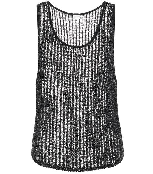 Metallic knit tank top | Saint Laurent