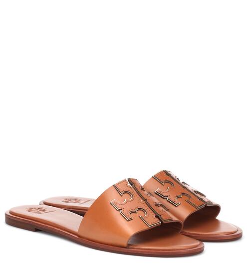 Ines leather slides | Tory Burch