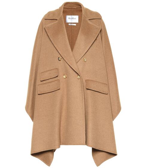 Eureka double-breasted wool cape | Max Mara