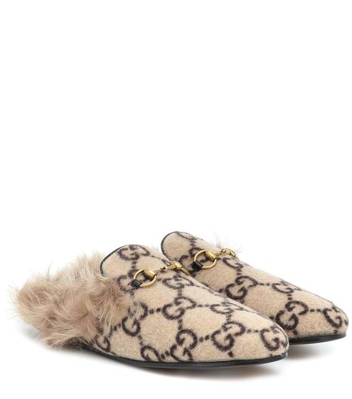 Slippers Princetown mit Shearling | Gucci