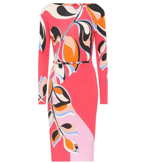 Robe imprimée en soie mélangée | Emilio Pucci
