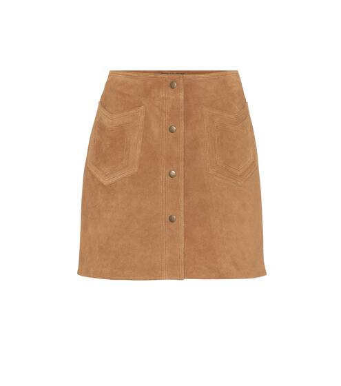 Suede miniskirt | Saint Laurent