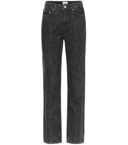 High-rise straight jeans | Ganni