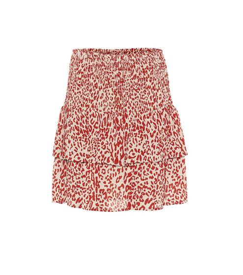 Saidah printed silk-blend crêpe miniskirt | Baum und Pferdgarten
