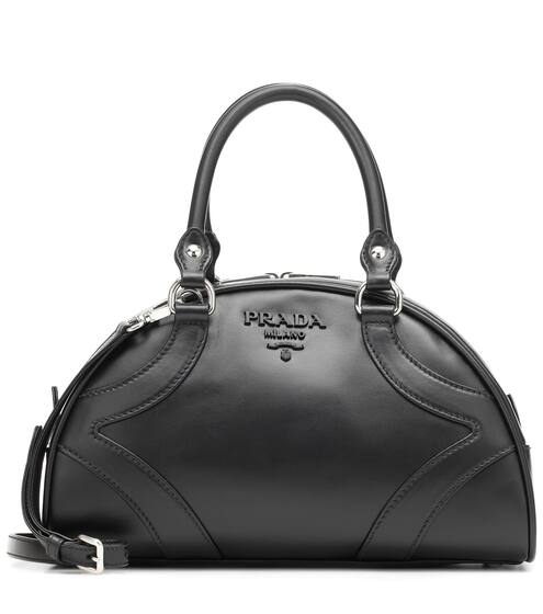 Bowling Medium leather tote | Prada