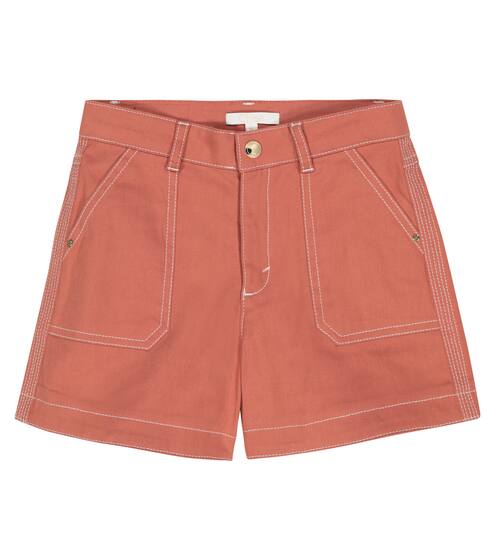 Stretch-cotton shorts | Chloé Kids